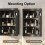 （42x80 ）LED Oval Bathroom Cabinets with Mirror 4