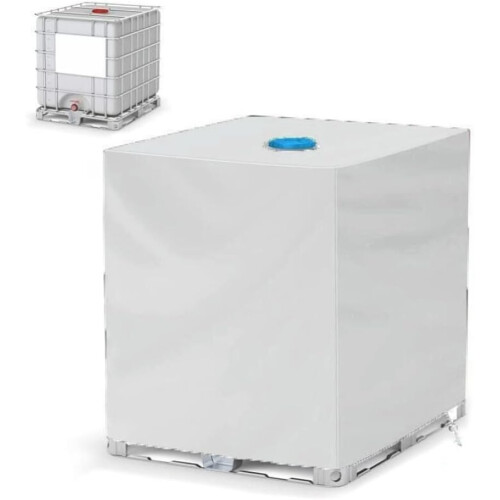 IBC Water Tank Cover Silver Coated Insulation Layer With Access Points For 1000L IBC Container Storage 1