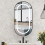 （42x80 ）LED Oval Bathroom Cabinets with Mirror 7