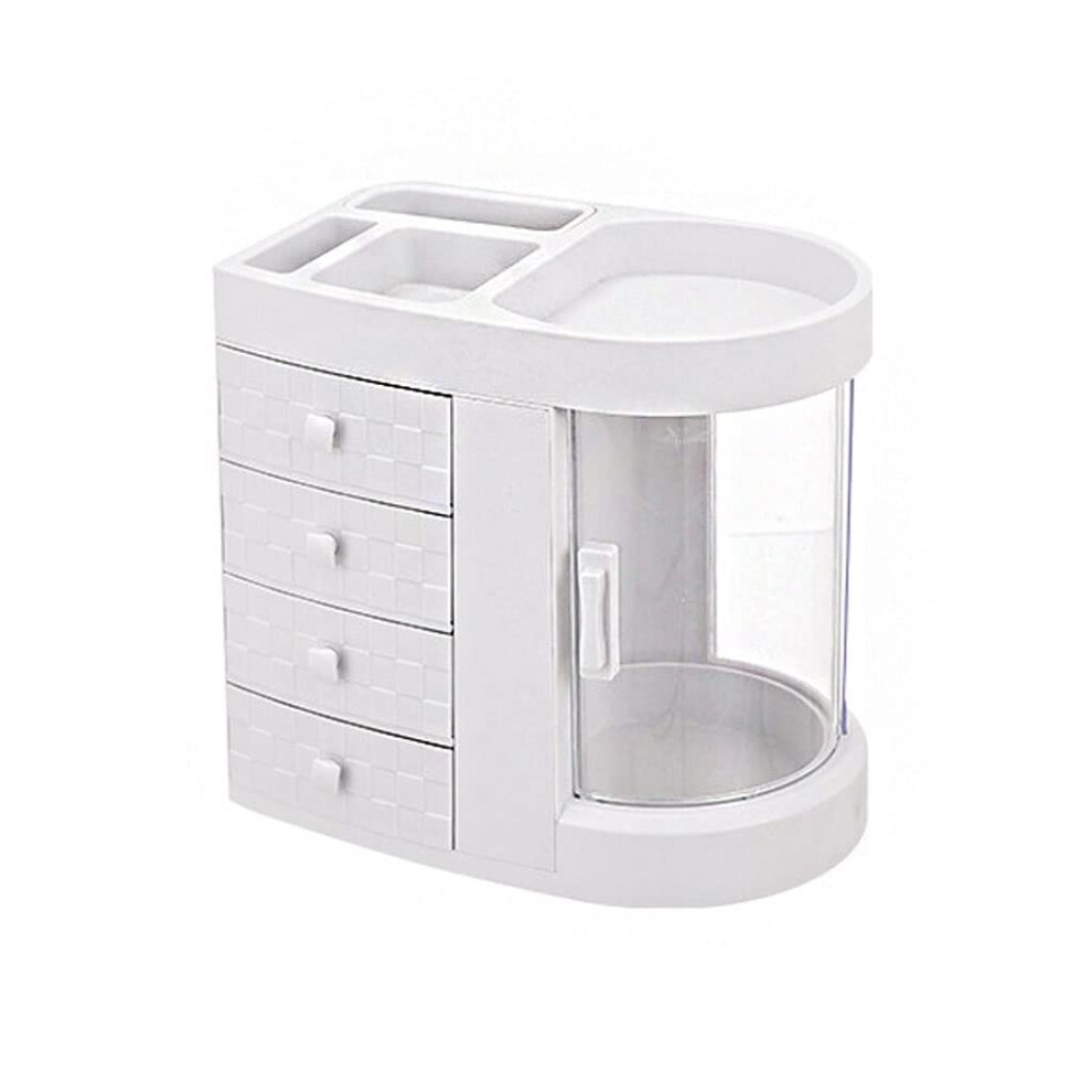 Skincare Organizers Transparent Rotating Cosmetic Storage Box For Bathroom Bedroom Dresser Toilet Makeup Organizer