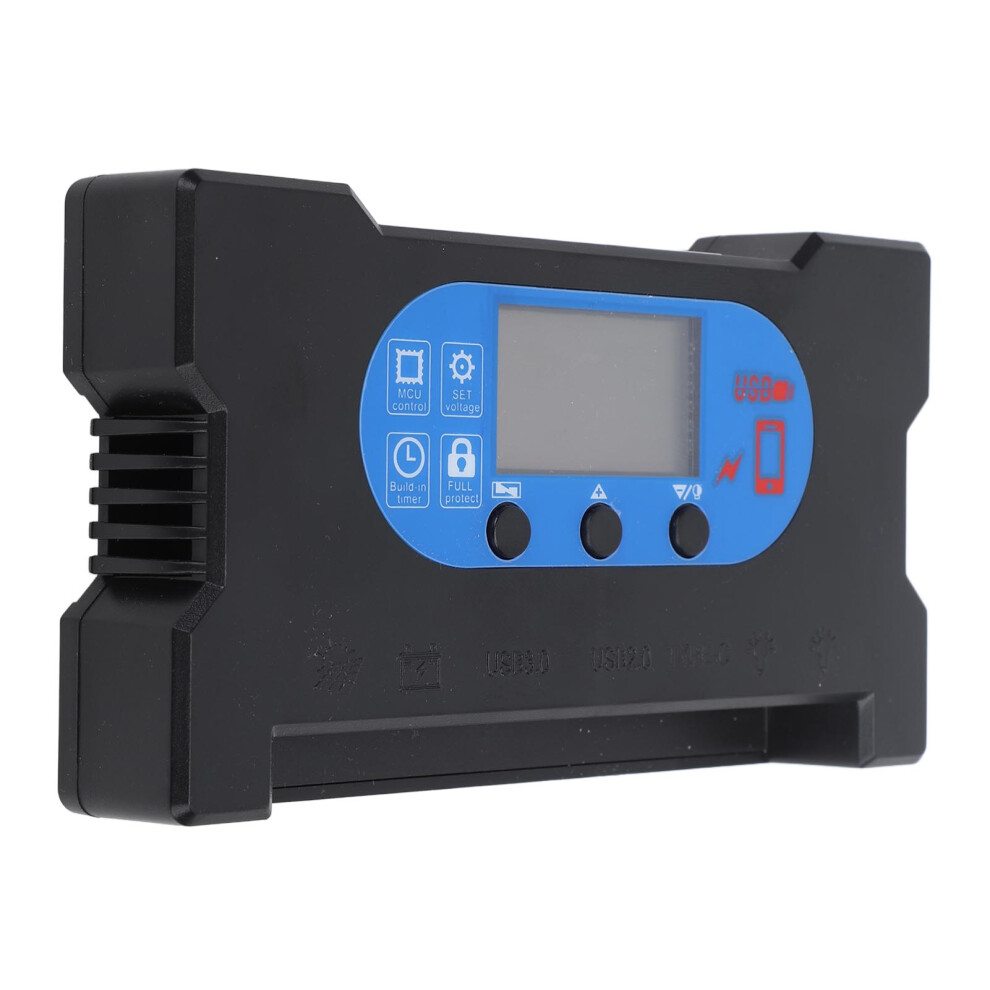Solar Controller Hd Display 10A Dual Usb C Fast Charging For Solar Panels 4921351663576
