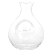 transparente glaskaraffe für haushalt und wein mit eiswürfeltrenner