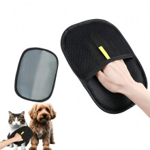 Double Sided Pet Grooming Gloves Silicone Deshedding Mitt For Cats Dogs Rabbits Static Removal For Clothes Or Furniture