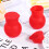 3Pcs Silicone Chocolate Melting Pot Red Microwave Baking Pouring Tool 8