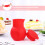 3Pcs Silicone Chocolate Melting Pot Red Microwave Baking Pouring Tool 9