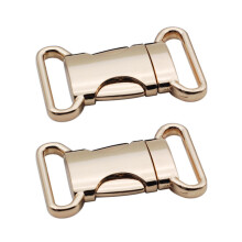 2 stuks duurzame zinklegering schooltas , type A, goud, 20 mm