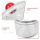 botes transparentes con 900 ml para , , galletas 9