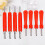 8 uds. herramienta reparación neumáticos, extractor válvulas rojo 9