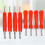 8 uds. herramienta reparación neumáticos, extractor válvulas rojo 8