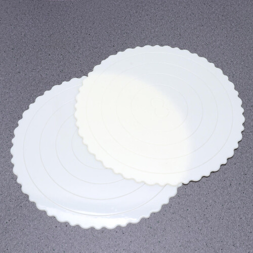 4 bandejas plástico 20 cm para pasteles, redondo reutilizable 2