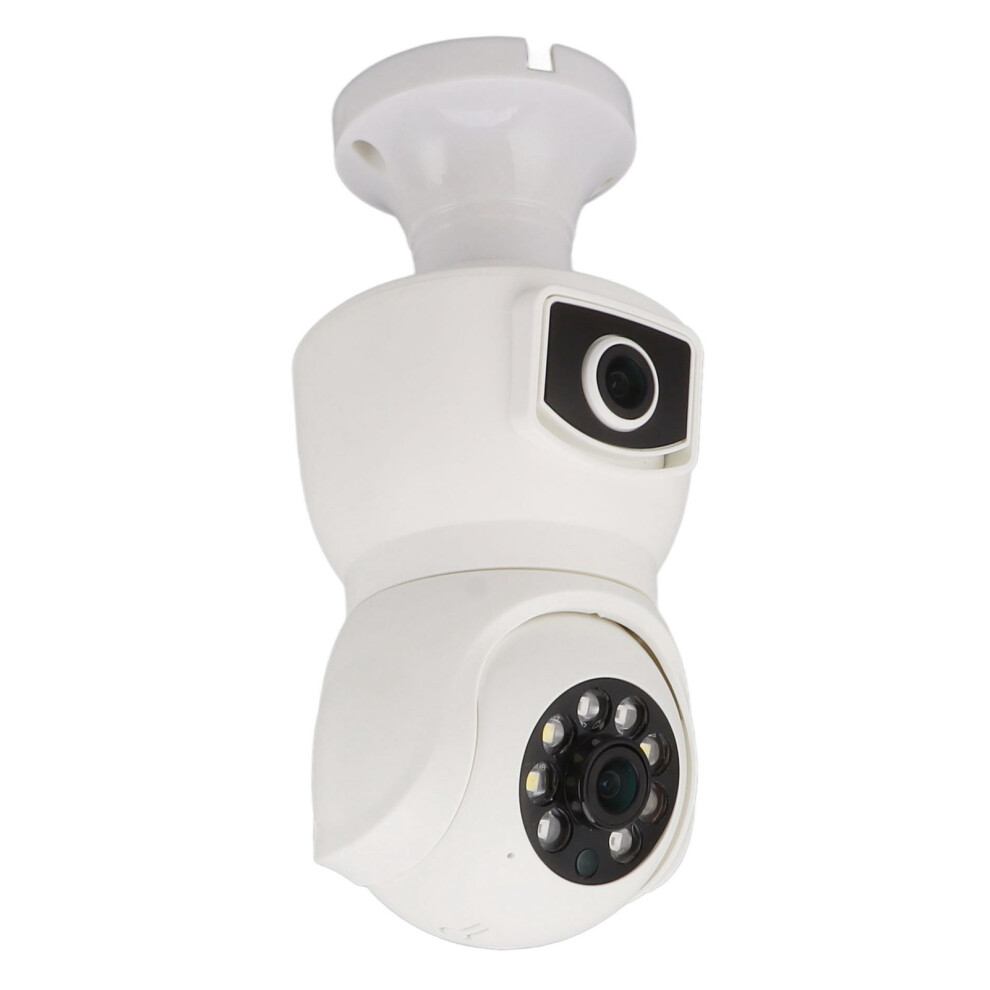Dual Lens 1080P Security Camera With Night Vision & Pan Tilt Light 4921351664917