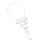 bruid voetketting met hanger vrouwen en 9