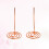2 unidades metal rosa con aguja para 6