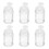 6Pcs Transparent Plastic Powder Storage Bottles for DIY Makeup Use 6