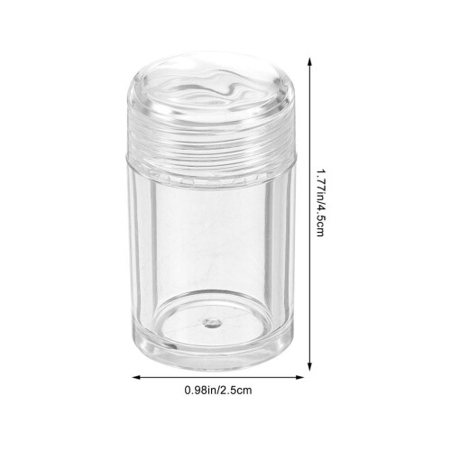 6Pcs Transparent Plastic Powder Storage Bottles for DIY Makeup Use 1