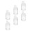 6Pcs Transparent Plastic Powder Storage Bottles for DIY Makeup Use 11