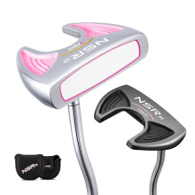 Premium Golf Putter TPU Strike Face Right-Handed Pink Unisex Headcover Included
