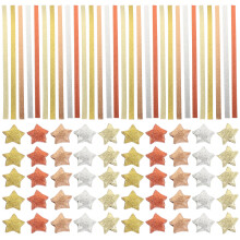 200 stuks origami papier, sterrenvormig met glitter voor knutselen