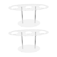 2 eisschleckhalter transparent, aufbewahrung für sushi-rolls