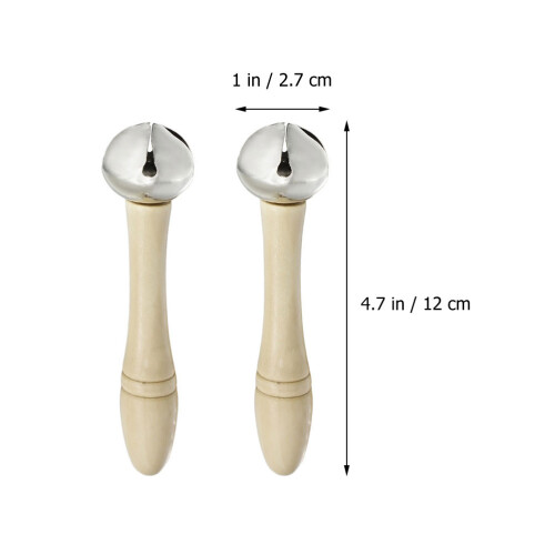 4er-pack einzelglocke, handrassel, klingel, musikgeschenk 1