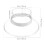 sombrero impermeable transparente blanca 2