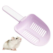 Hamster Litter Scoop Plastic Small Animal Mesh Scooper For Guinea Pigs Hamsters Gerbils Purple