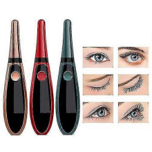 Electric Heated Eyelash Curler Perm Eyelashes Curled Eyelashes Beauty Makeup Tool(Green)