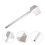 6 uds. para placas yeso, inoxidable 3