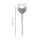 6 uds. para placas yeso, inoxidable 11