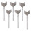 6 uds. para placas yeso, inoxidable 2