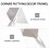 6 uds. para placas yeso, inoxidable 10