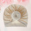 gorro de para bebé, donut, color , beige 7