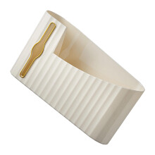Cream Wall Mounted Plastic Garbage Bag Dispenser for Kitchen & Bathroom