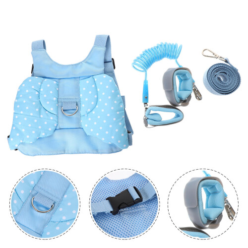 set cinghia sicurezza con guinzaglio e collegamento 1