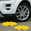 2 set copricerchi 3d gialli per protezione pinze 4