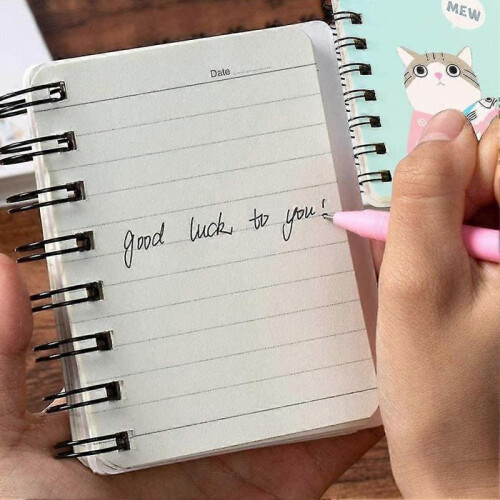 Mini Notepads,spiral Notebook Portable Small Pocket Notebook with Cute Cat Cartoon Pattern,office Supplies 2