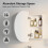 （96x60）Horizontal Oval Cabinet Bathroom Mirror 3