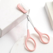 Cosmetic Scissors And Eyebrow Trimmer With Comb For Women Stainless Steel 5.5 Inch Precision Edge Grooming Tool