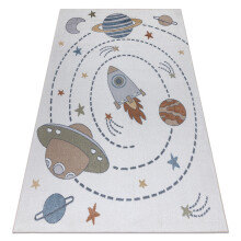 Tapete BONO 8288 Espaço, planetas creme / antracite 280x370 cm