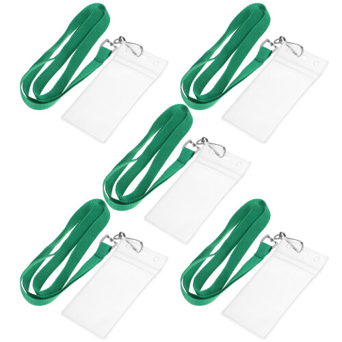 5 -credenciales con cordón para tarjetas y carnés