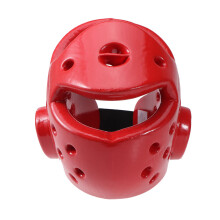 Red Eva Helmet for Kickboxing Kids Taekwondo Sparring Headgear
