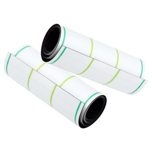 2 pezzi striscia lavabile con linee per scrittura