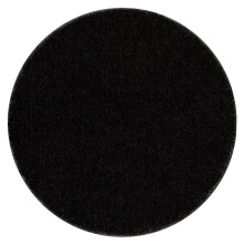 Badrumsmatta SANTA cirkel enkel, halkfri, mjuk - svart cirkel 100 cm