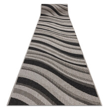 Runner SIZAL FLOORLUX design 20353 silver / black 120 cm 120x640 cm