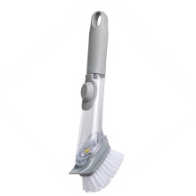 Dish Brush Handheld Soft Scrubber With Dispenser For Kitchen Bowls Pans And Bathroom Bathtub 3 Heads