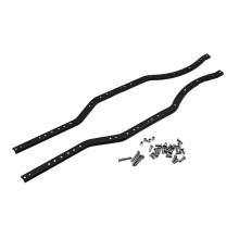 2Pcs Stainless Steel Black Girder Side Frame Chassis Rails For Axial SCX10 II 90046 90047 1/10 RC Crawler Car Parts