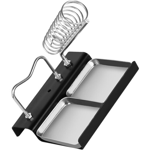 Metal Soldering Iron Frame Soldering Iron Holder Non-Slip Pattern Brackets For Electronics Repair Projects 2