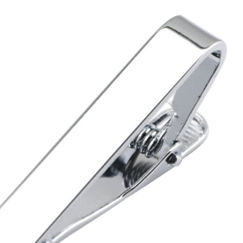 cravatta unisex in metallo con fermacravatta a clip 1