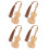 4Pcs Bamboo Violin Modeling Bookmarks Brown Decorative Page Markers 6