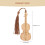 4Pcs Bamboo Violin Modeling Bookmarks Brown Decorative Page Markers 3